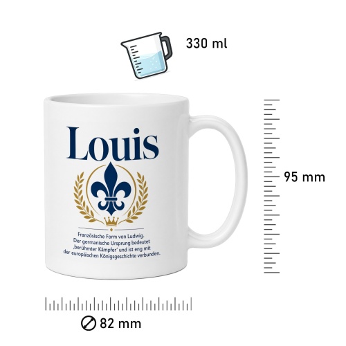 Tasse »Louis – königlicher Name«