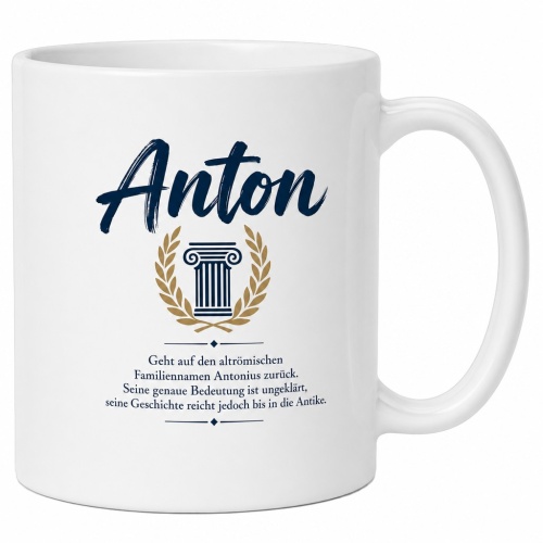 Tasse »Anton – Herkunft & Antike«