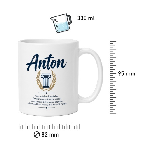 Tasse »Anton – Herkunft & Antike«
