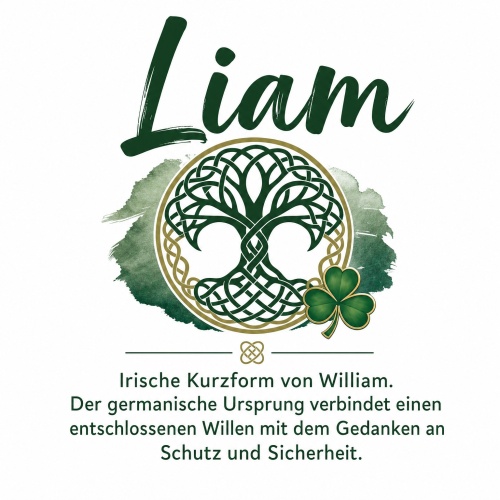 Tasse »Liam – Keltischer Name &...