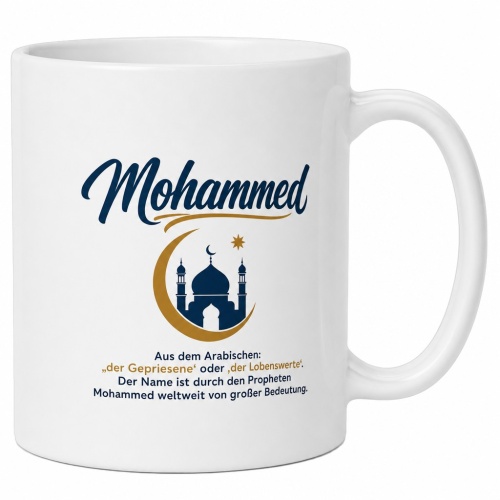 Tasse »Mohammed – Der Gepriesene«