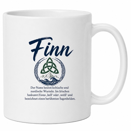 Tasse »Finn – keltische Herkunft &...