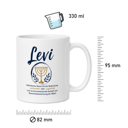 Tasse »Levi – Verbunden & Zugehörig«