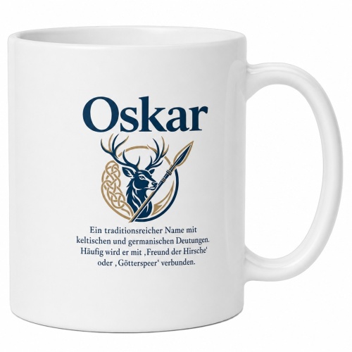 Tasse »Oskar – Freund der Hirsche«
