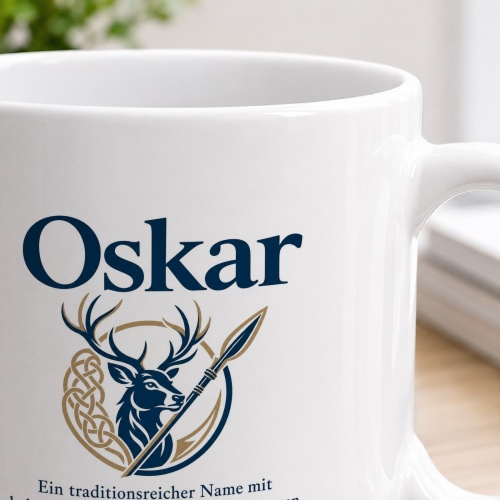 Tasse »Oskar – Freund der Hirsche«