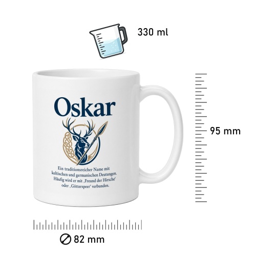 Tasse »Oskar – Freund der Hirsche«