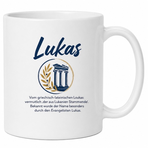 Tasse »Lukas – Namensbedeutung«