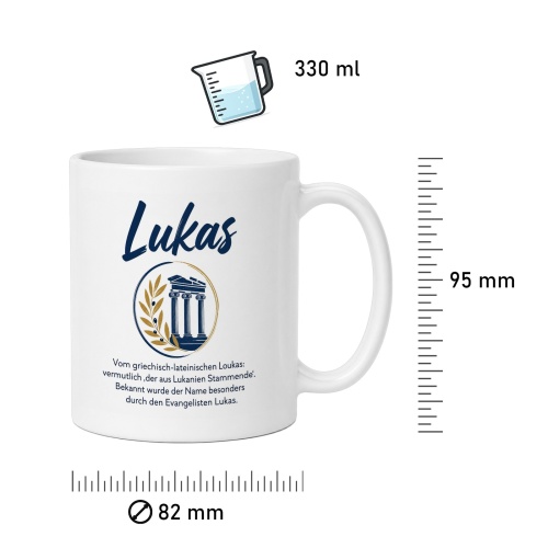 Tasse »Lukas – Namensbedeutung«