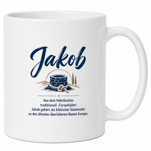 Tasse »Jakob – Herkunft & Bedeutung«