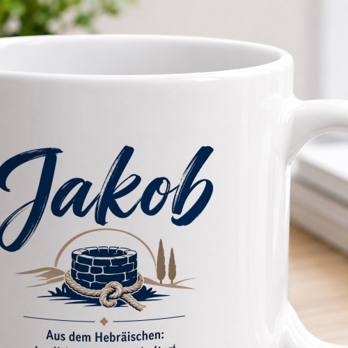 Tasse »Jakob – Herkunft & Bedeutung«