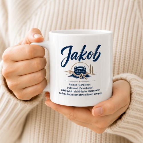 Tasse »Jakob – Herkunft & Bedeutung«
