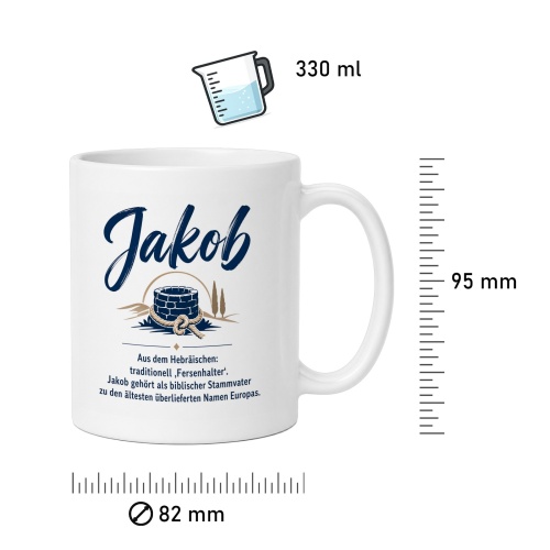 Tasse »Jakob – Herkunft & Bedeutung«
