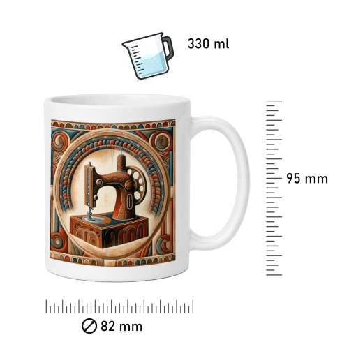 Tasse »Die Kunst des Nähens - Romanische Kunst«