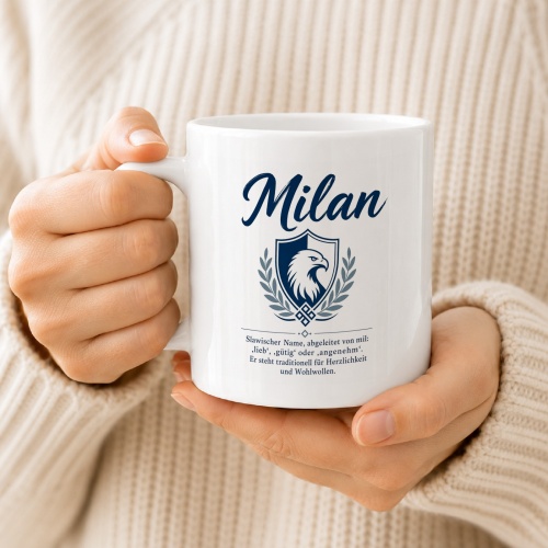 Tasse »Milan – Herzlichkeit & Wohlwollen«