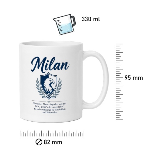 Tasse »Milan – Herzlichkeit & Wohlwollen«