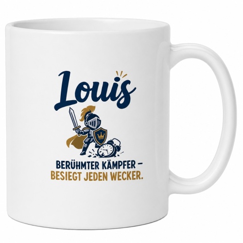 Tasse »Louis – Berühmter Kämpfer,...