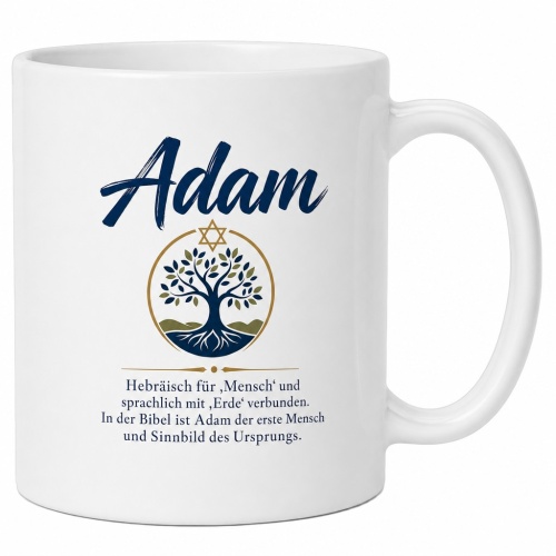 Tasse »Adam – Ursprung & Bedeutung«