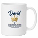 Tasse »David – Mut und Führungsstärke«