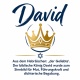 Tasse »David – Mut und Führungsstärke«