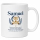 Tasse »Samuel – Bedeutung & Menora«
