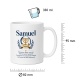 Tasse »Samuel – Bedeutung & Menora«