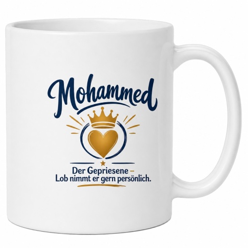 Tasse »Mohammed – Der Gepriesene«