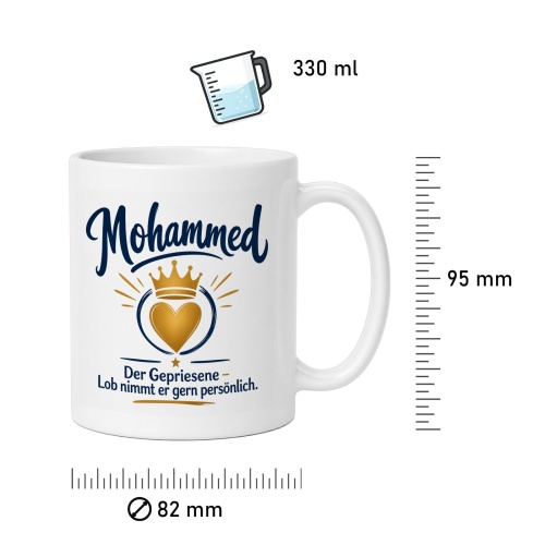 Tasse »Mohammed – Der Gepriesene«