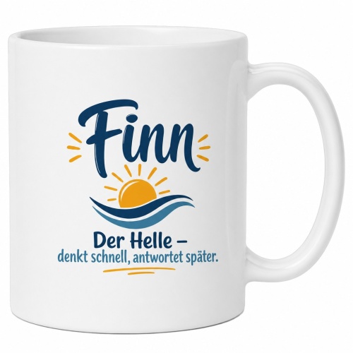 Tasse »Finn – Der Helle – denkt...