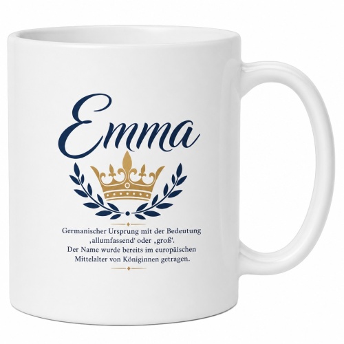 Tasse »Emma – Königlicher Name &...