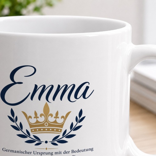 Tasse »Emma – Königlicher Name & Bedeutung«