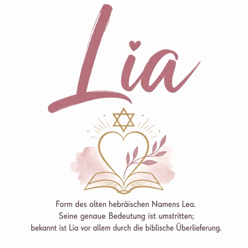 Tasse »Lia – biblische Namensbedeutung«
