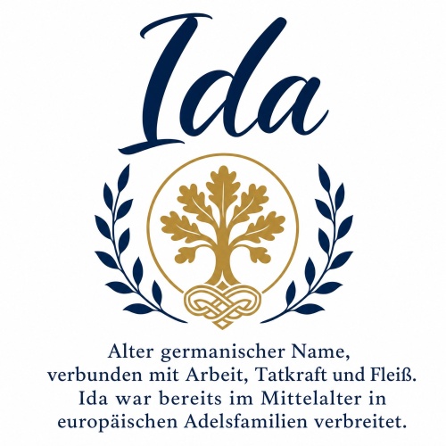 Tasse »Ida – germanischer Name &...