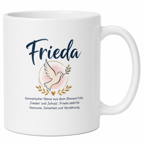 Tasse »Frieda« – Friedenstaube &...
