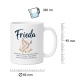 Tasse »Frieda« – Friedenstaube & Namensbedeutung