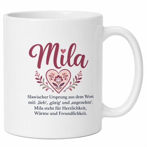 Tasse »Mila – Herzlichkeit &...