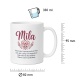 Tasse »Mila – Herzlichkeit & Freundlichkeit«