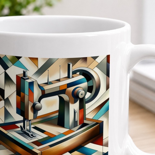 Tasse »Die Kunst des Nähens - Kubismus«