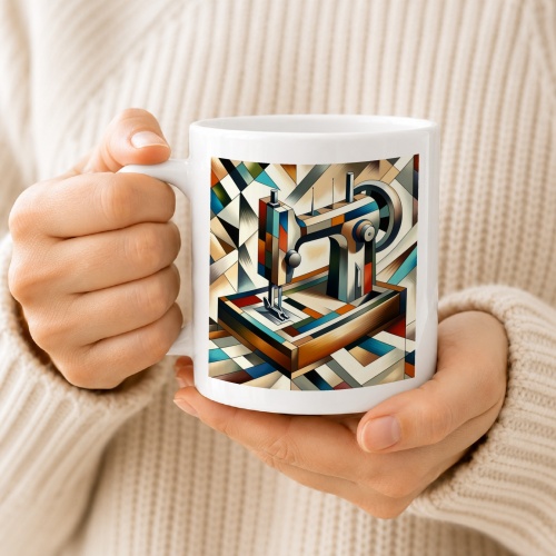 Tasse »Die Kunst des Nähens - Kubismus«