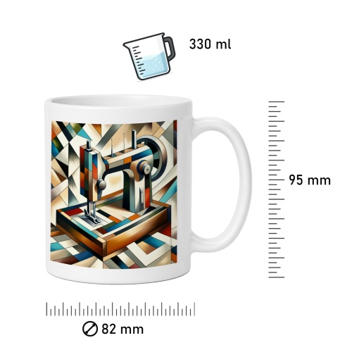 Tasse »Die Kunst des Nähens - Kubismus«