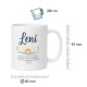 Tasse »Leni Namensbedeutung & Sonnen-Motiv«