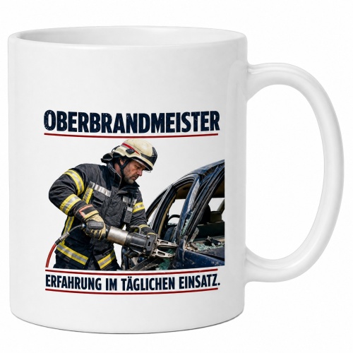 Tasse »Oberbrandmeister – Erfahrung im...
