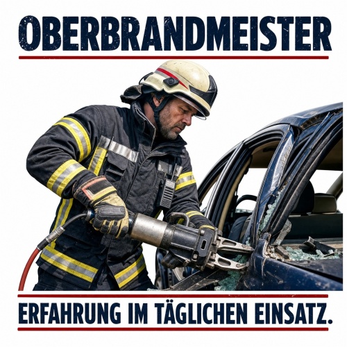 Tasse »Oberbrandmeister – Erfahrung im...