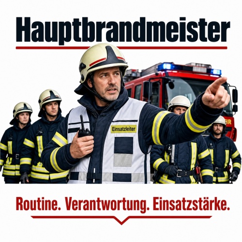 Tasse »Hauptbrandmeister – Routine....