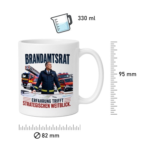 Tasse »Brandamtsrat – Erfahrung trifft strategischen Weitblick«