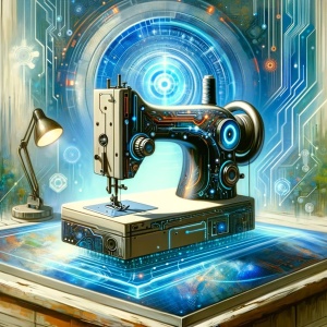 Tasse "Die Kunst des Nähens - FutureTechArt"