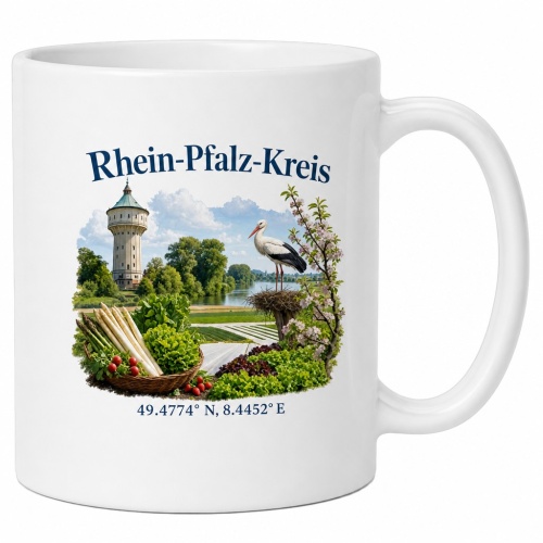 Tasse »Rhein-Pfalz-Kreis – Wahrzeichen &...