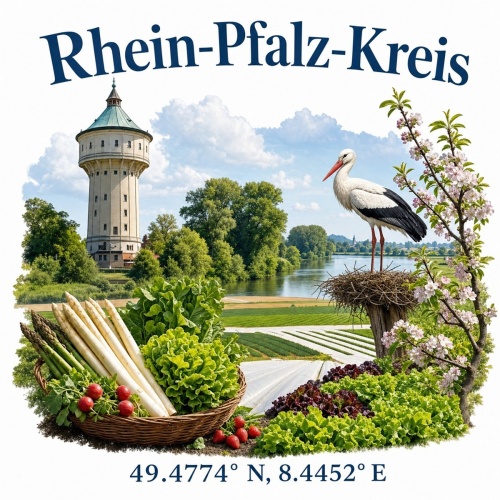 Tasse »Rhein-Pfalz-Kreis – Wahrzeichen &...