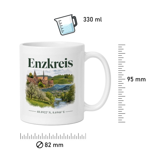 Tasse »Enzkreis – Natur & Kultur«