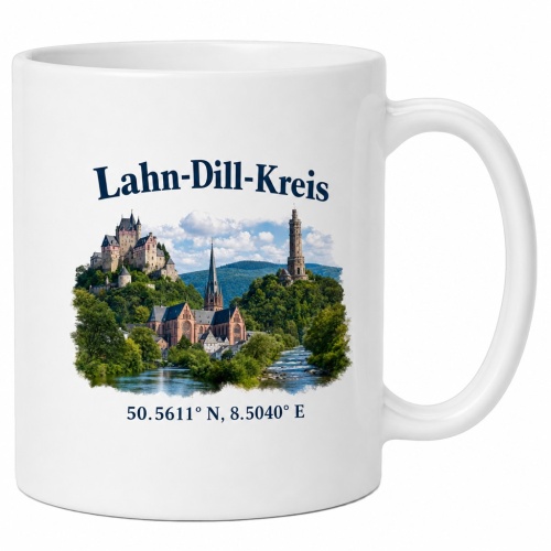 Tasse »Lahn-Dill-Kreis Sehenswürdigkeiten«