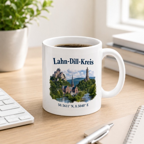Tasse »Lahn-Dill-Kreis Sehenswürdigkeiten«